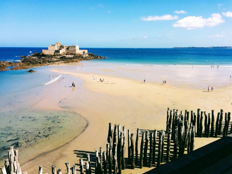 Η άμπωτη στο Saint-Malo