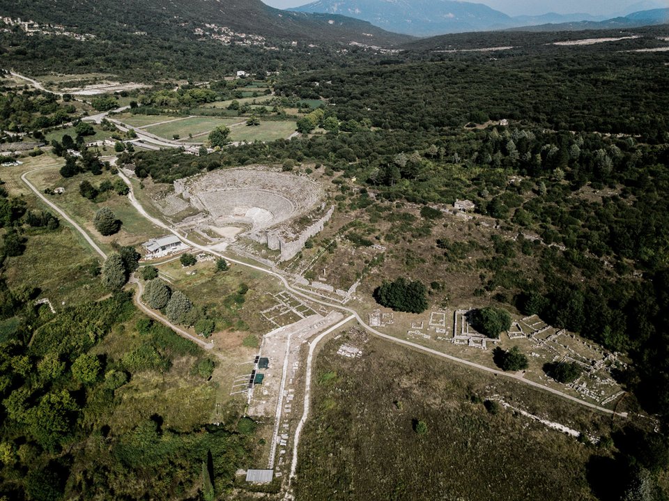 Ο αρχαιολογικός χώρος της Δωδώνης. © Εφορεία Αρχαιοτήτων Ιωαννίνων