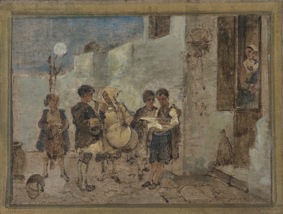 ΝΙΚΗΦΟΡΟΣ ΛΥΤΡΑΣ 1823-1904 ΣΠΟΥΔΗ ΓΙΑ ΤΟΝ ΠΙΝΑΚΑ «ΚΑΛΑΝΤΑ» ΛΑΔΙ ΣΕ ΧΑΡΤΟΝΙ, ΔΩΡΕΑ ΥΠΟΥΡΓΕΙΟΥ ΠΟΛΙΤΙΣΜΟΥ