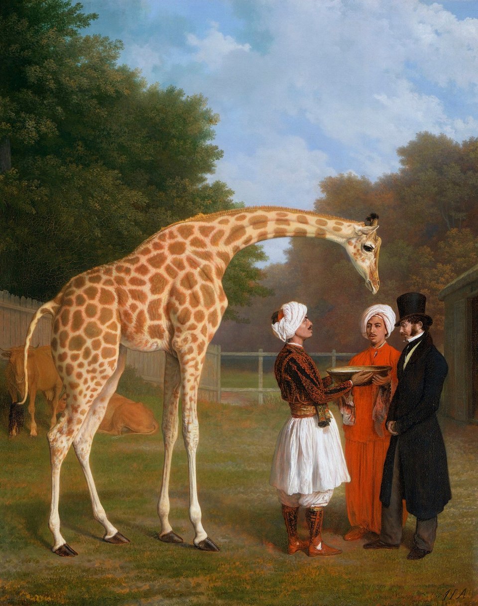 O πίνακας του Jacques-Laurent Agasse «The Nubian Giraffe»