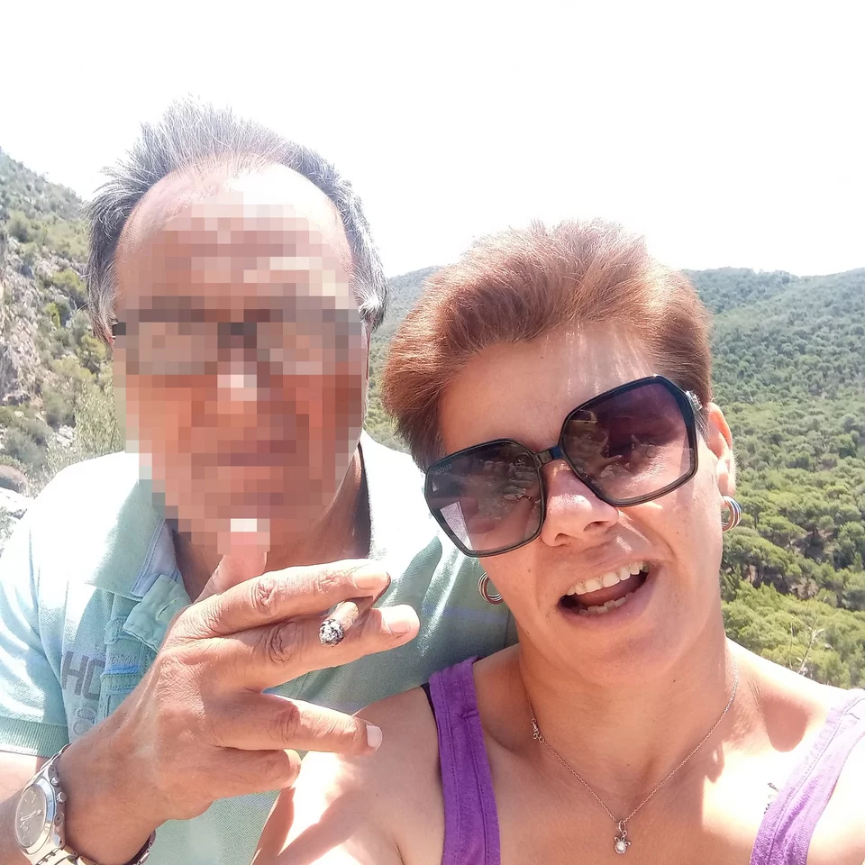 Ο 71χρονος με το θύμα την 43χρονη Γεωργία