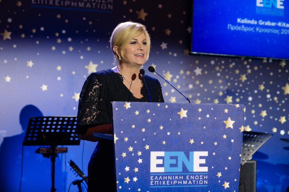 Η τ. Πρόεδρος της Κροατίας κα Kolinda Grabar - Kitarović﻿