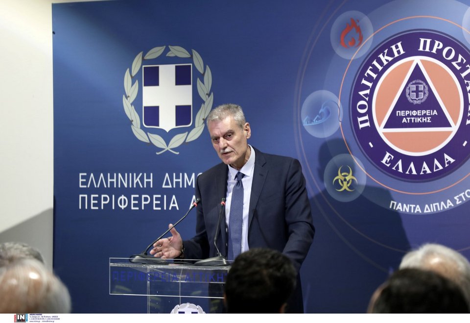 Ο υφυπουργός Κλιματικής Κρίσης και Πολιτικής Προστασίας Ευάγγελος Τουρνάς