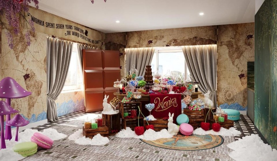 Η σουίτα με ζαχαρωτά εμπνευσμένη από τον Γουίλι Γουόνκα