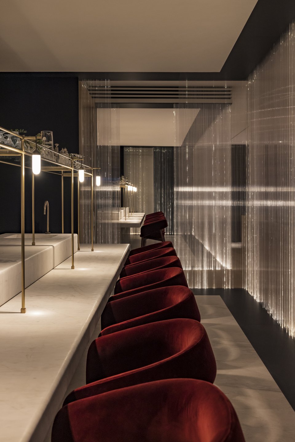Το wine room του Delta Restaurant / Φωτογραφία: Jerome Galland