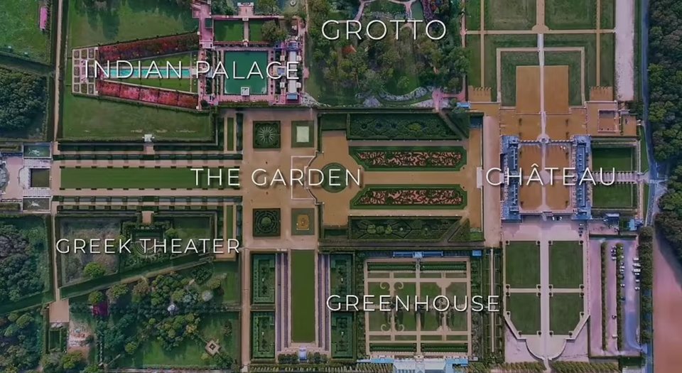 Οι χώροι του chateau από ψηλά