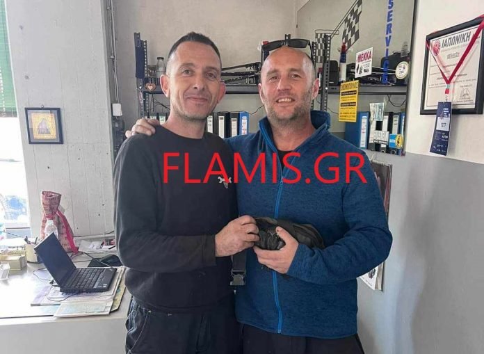 Στα αριστερά ο Δημήτρης Γραμματικόπουλος