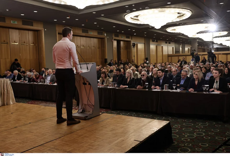 Ο Στ. Κασσελάκης απευθύνεται στην Κεντρική Επιτροπή του ΣΥΡΙΖΑ -Φωτογραφία: Intimenews/ΛΙΑΚΟΣ ΓΙΑΝΝΗΣ