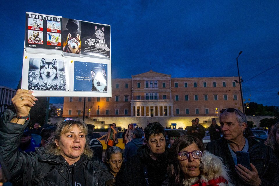 Πορεία στο Σύνταγμα κατά της κακοποίησης των ζώων / Φωτογραφία EUROKINISSI
