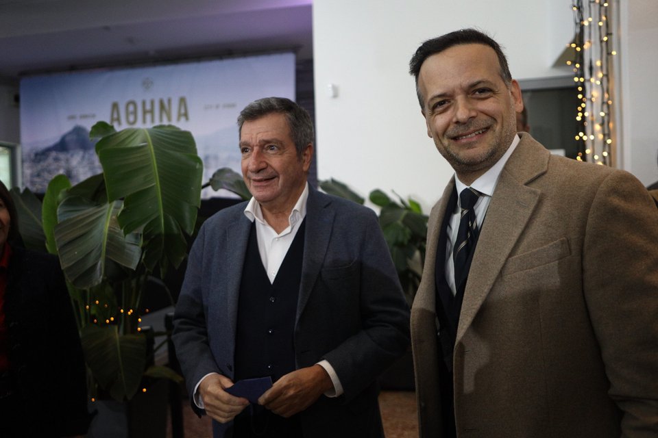 Ο Χάρης Δούκας με τον Γιώργο Καμίνη