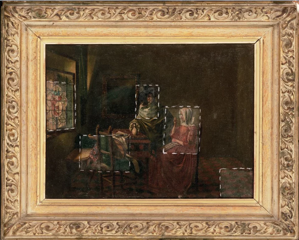 Αναλύοντας το έργο από τη Δωρεά Αλίκης και Νέστωρα Τέλλογλου που μετά από έρευνες αμφισβητήθηκε ότι όντως ανήκει στον Βερμέερ /Τελλόγλειο