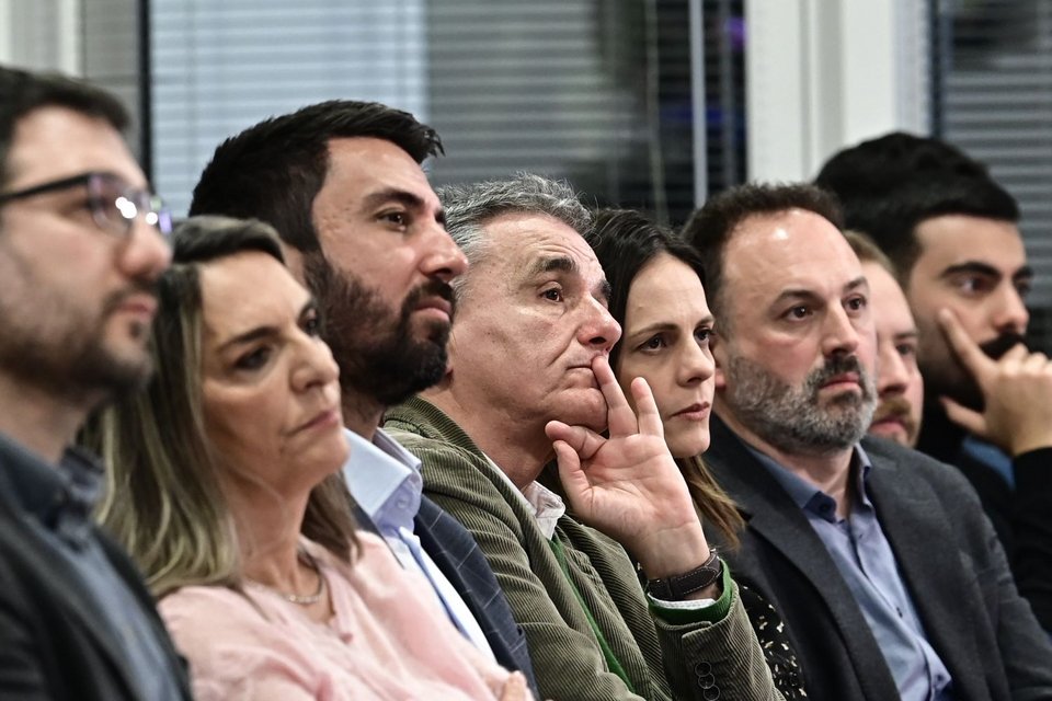 Η πρώτη σύσκεψη στελεχών της Νέας Αριστεράς / Φωτογραφία: Eurokinissi