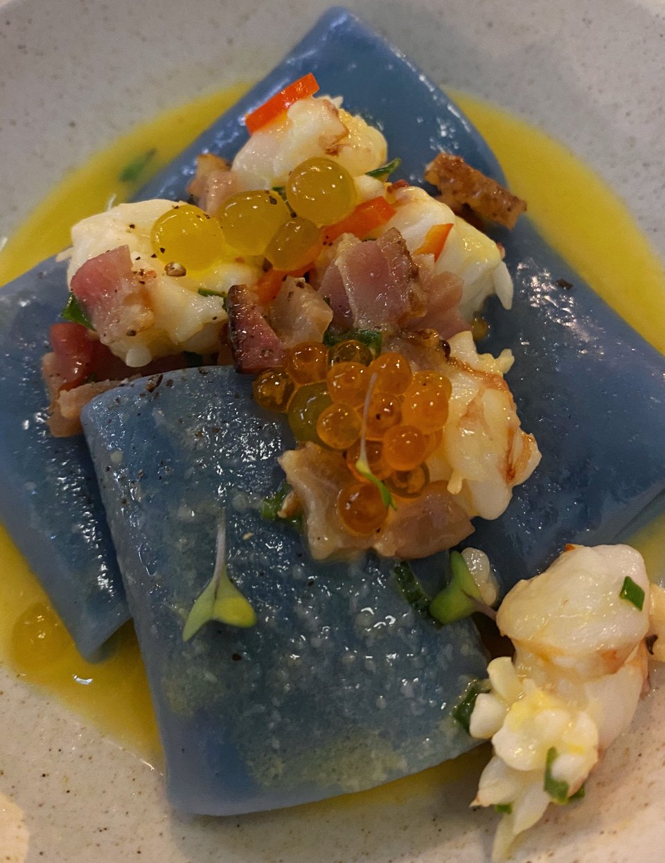 Τα ζυμαρικά paccherini με γαρίδες