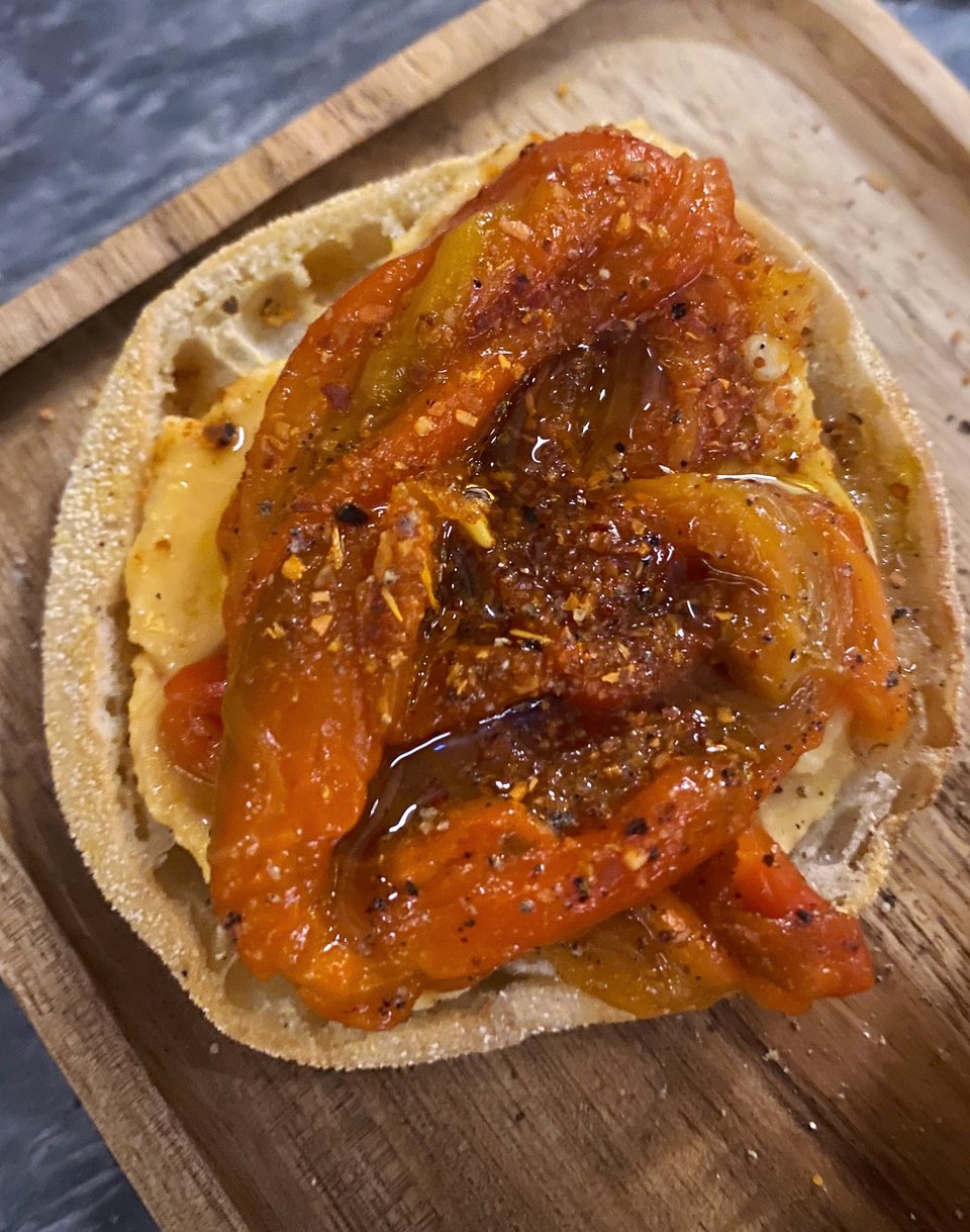 Cicchetti με πιπεριά φλωρίνης. 