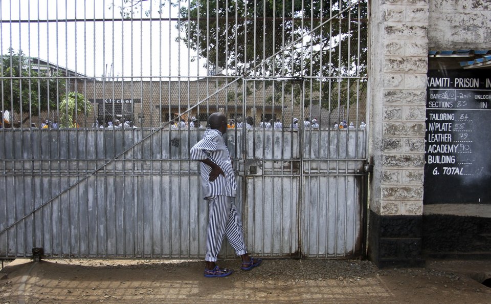 Ένας φυλακισμένος στη φυλακή Kamiti Maximum Security Prison στην Κένυα