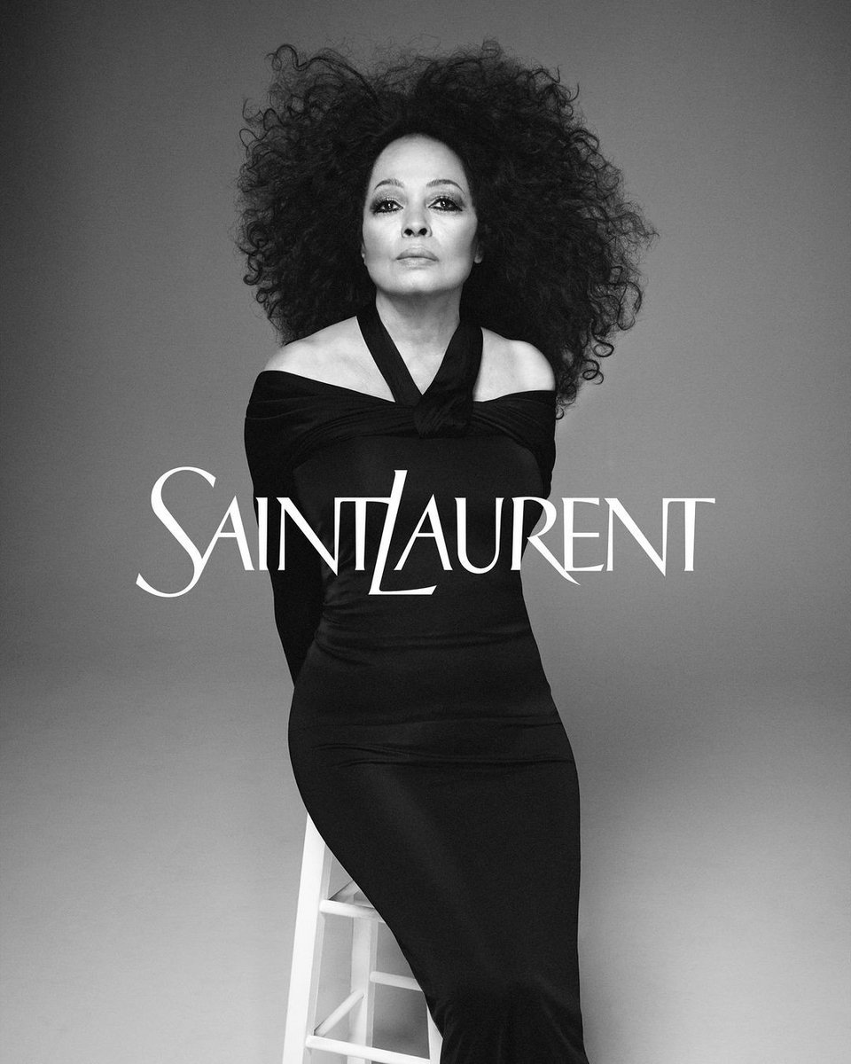 Η Νταϊάνα Ρος στην καμπάνια του οίκου Saint Laurent