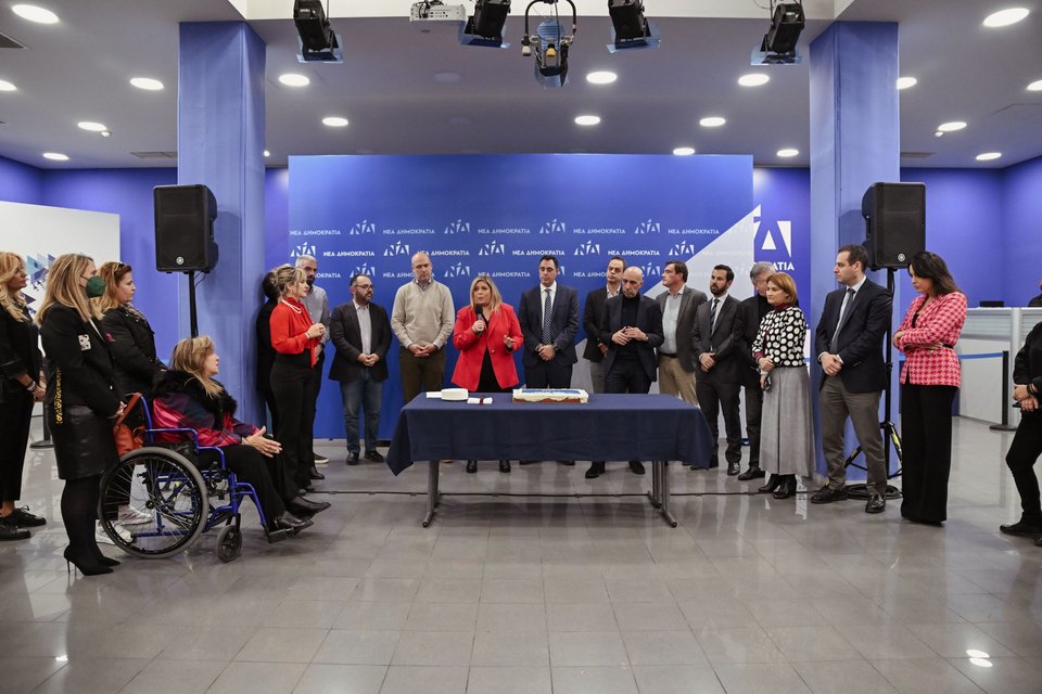 Η γραμματέας της ΝΔ Μαρία Συρεγγέλα