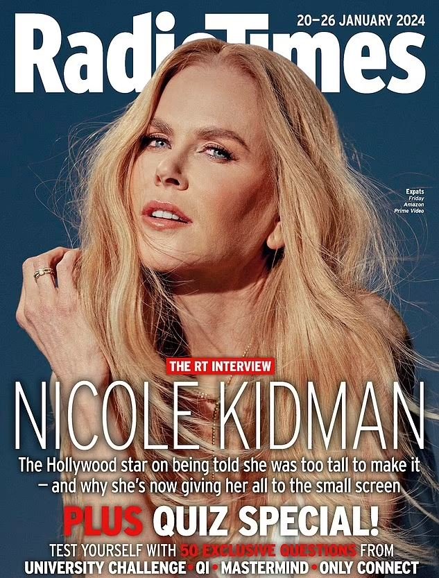 H Νικόλ Κίντμαν στο εξώφυλλο του «Radio Times»