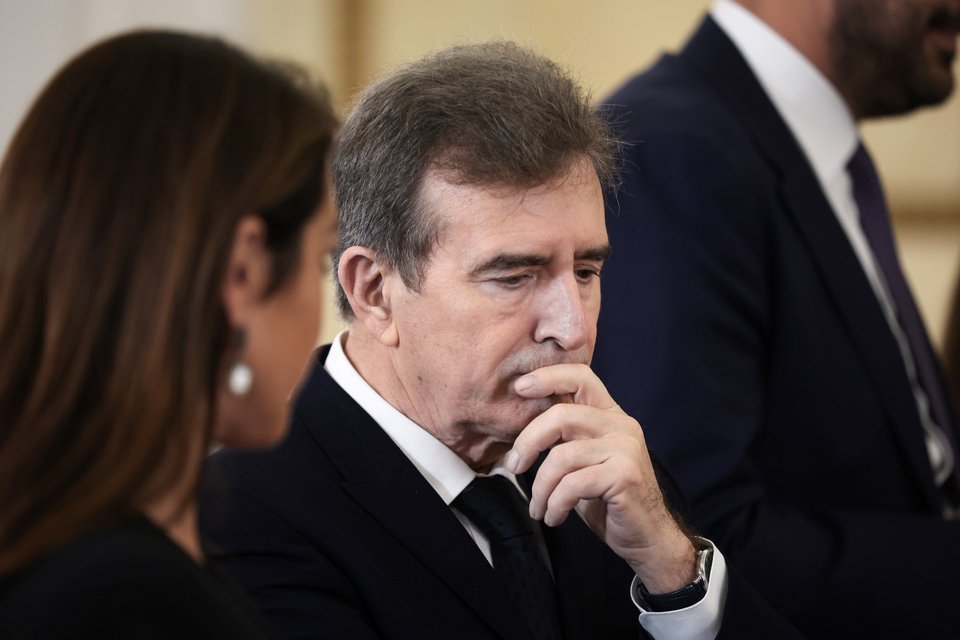 Σεκπτικός ο νέος υπουργός Προστασίας του Πολίτη, Μιχάλης Χρυσοχοΐδης -Φωτογραφία: Aris Oikonomou / SOOC 