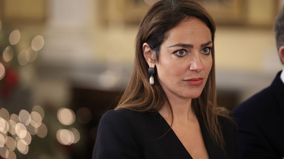 Η νέα υπουργός Εργασίας, Δόμνα Μιχαηλίδου / Φωτογραφία: Γιώργος Κονταρίνης/Eurokinissi