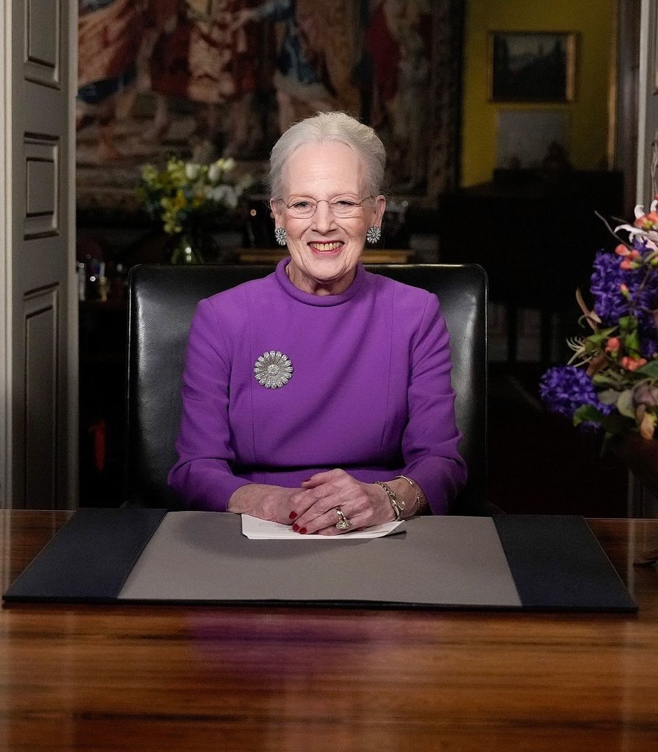 Η βασίλισσα Μαργκρέτε στην πρωτοχρονιάτικη ομιλία της όπου ανακοίνωσε την παραίτησή της από το θρόνο 