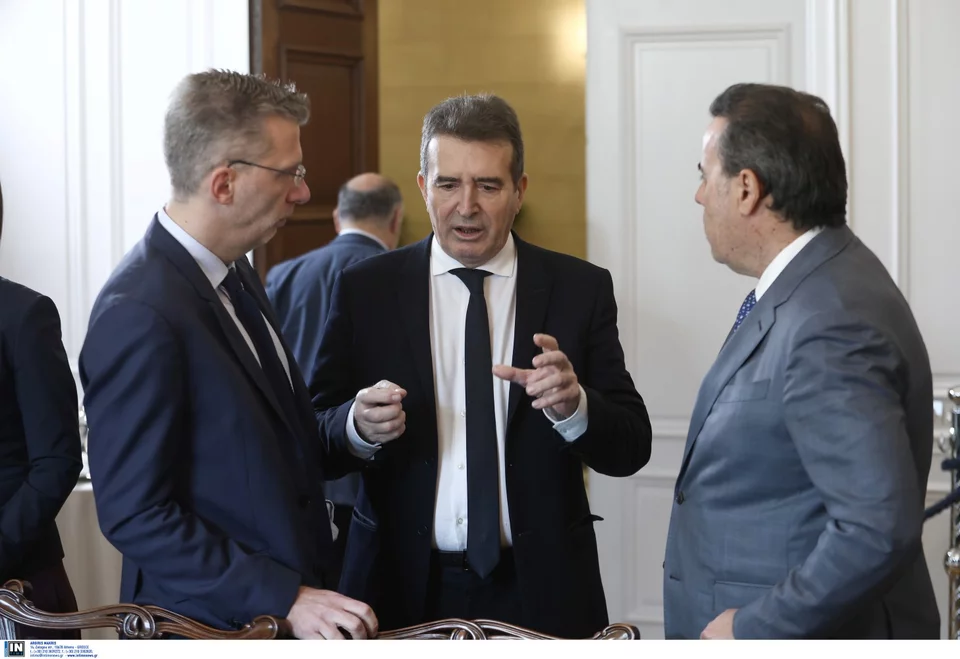 Μιχάλης Χρυσοχοΐδης, Άκης Σκέρτσος και Σταύρος Παπασταύρου / Φωτογραφία: Intimenews/ΛΙΑΚΟΣ ΓΙΑΝΝΗΣ