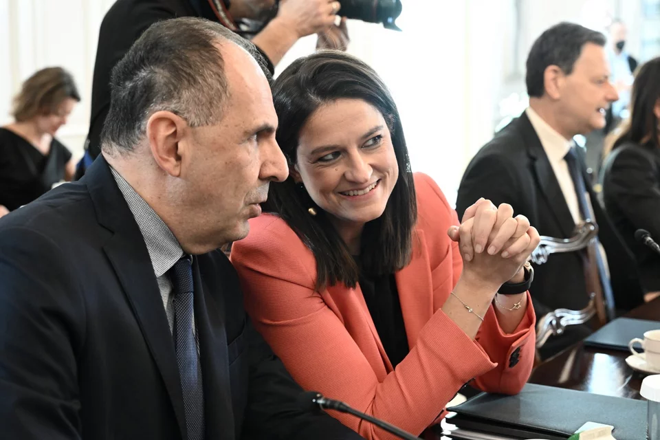 Γιώργος Γεραπετρίτης και Νίκη Κεραμέως / Φωτογραφία: ΤΑΤΙΑΝΑ ΜΠΟΛΑΡΗ/EUROKINISSI