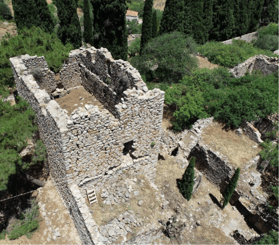 Αμυντικός πύργος Νέας Μονής Χίου. Υφιστάμενη κατάσταση