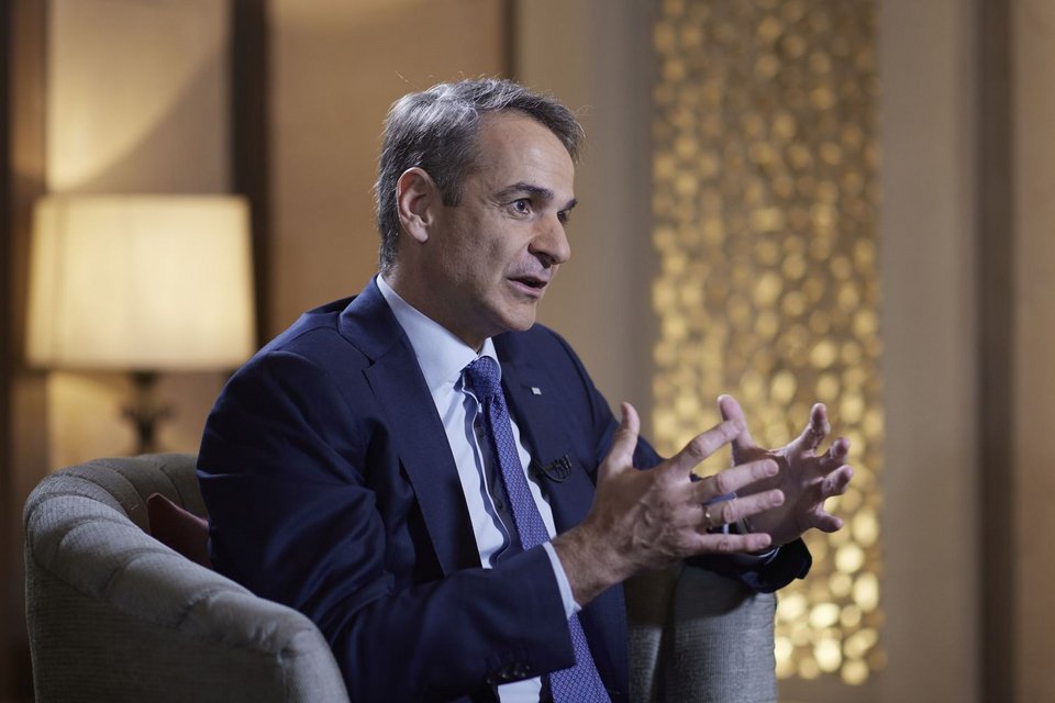 Συνέντευξη του πρωθυπουργού Κυριάκου Μητσοτάκη στον τηλεοπτικό σταθμό «Times Now» και στη δημοσιογράφο Navika Kumar / ΓΤ Πρωθυπουργού / Δημήτρης Παπαμήτσος