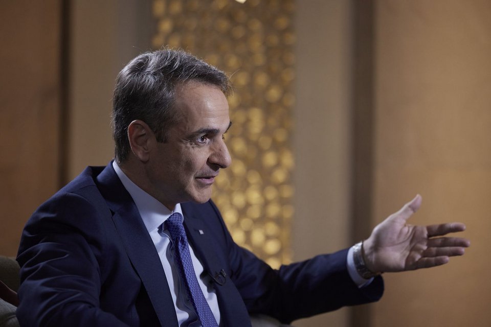 Συνέντευξη του πρωθυπουργού Κυριάκου Μητσοτάκη στον τηλεοπτικό σταθμό «Times Now» και στη δημοσιογράφο Navika Kumar / ΓΤ Πρωθυπουργού / Δημήτρης Παπαμήτσος