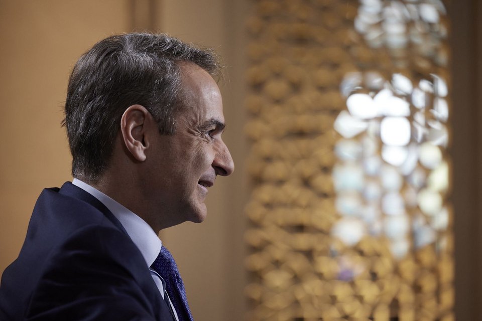 Συνέντευξη του πρωθυπουργού Κυριάκου Μητσοτάκη στον τηλεοπτικό σταθμό «Times Now» και στη δημοσιογράφο Navika Kumar / ΓΤ Πρωθυπουργού / Δημήτρης Παπαμήτσος