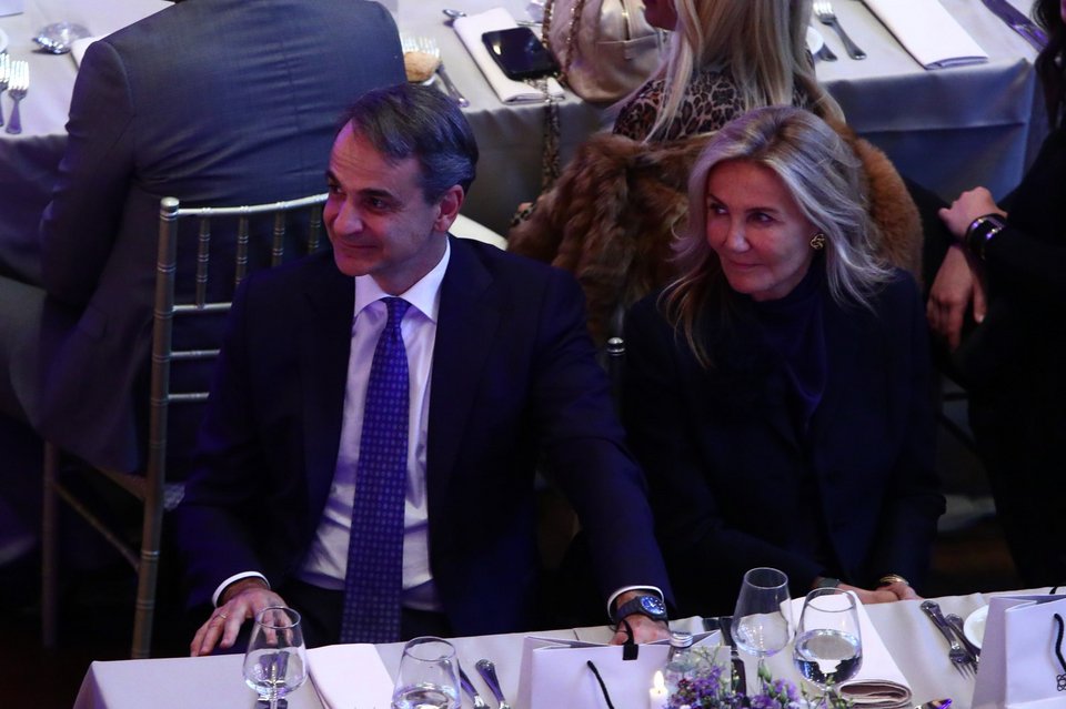 Ο Κυριάκος Μητσοτάκης με τη σύζυγό του, Μαρέβα Γκραμπόφσκι-Μητσοτάκη / Φωτογραφία: Eurokinissi-ΣΤΕΛΙΟΣ ΣΤΕΦΑΝΟΥ