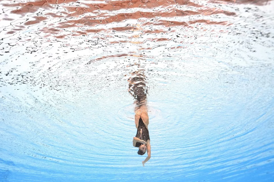 Η Ευαγγελία Πλατανιώτη στο παγκόσμιο πρωτάθλημα υγρού στίβου στη Ντόχα / Φωτογραφία: AP