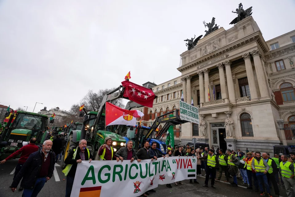 Διαδήλωση αγροτών στην Ισπανία