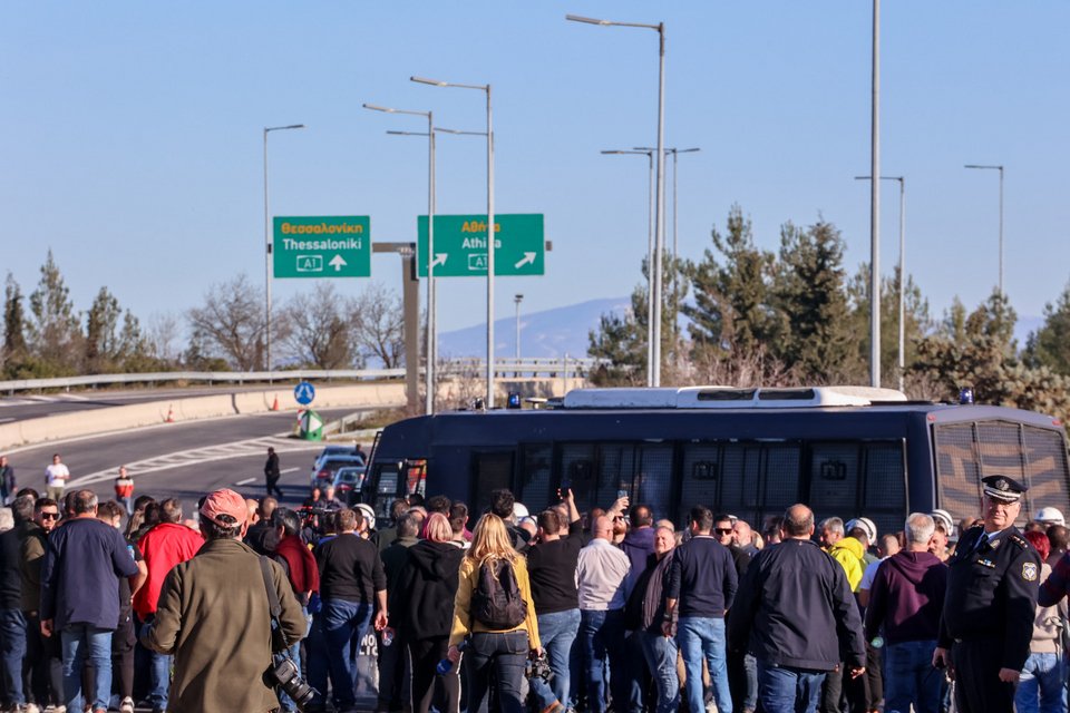 Μπλόκα αγροτών σε εθνικές οδούς / Φωτογραφία EUROKINISSI