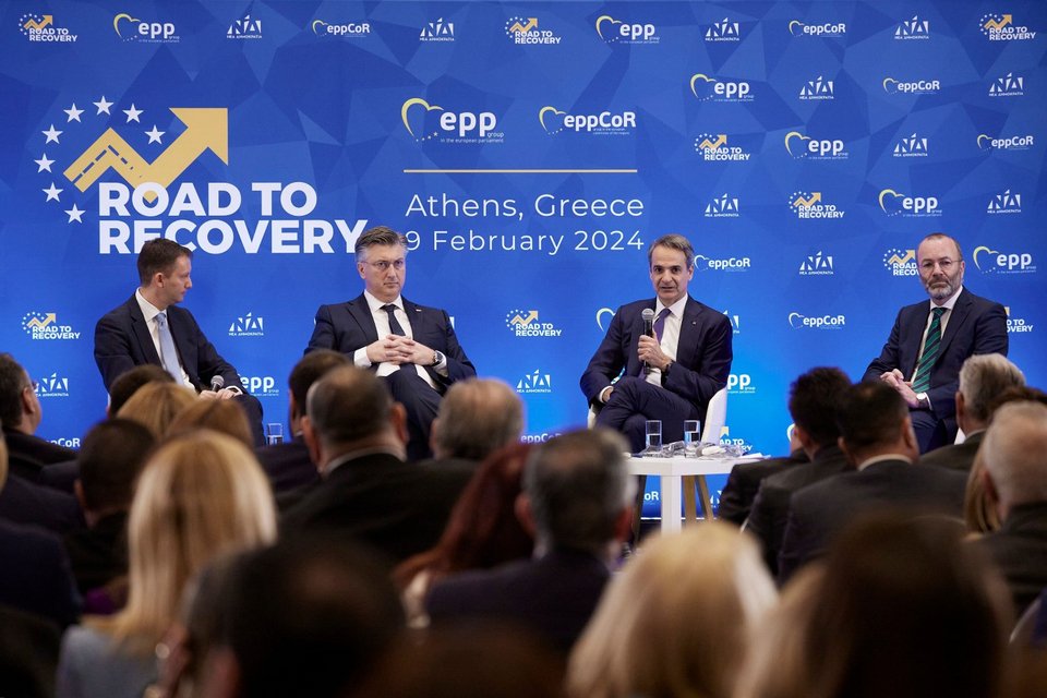 Ο πρωθυπουργός Κυριάκος Μητσοτάκης σε συζήτηση που συμμετείχε την Παρασκευή