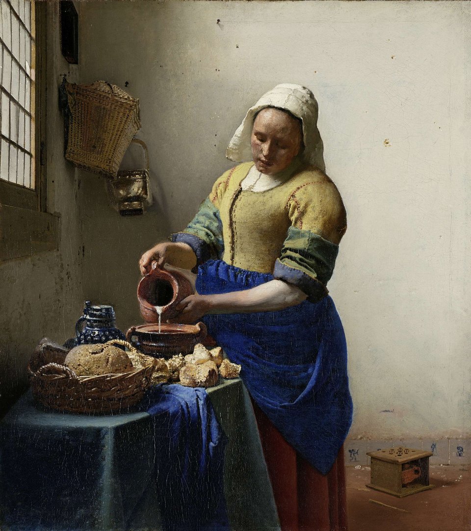 The Milkmaid, Johannes Vermeer, c. 1660. Rijksmuseum