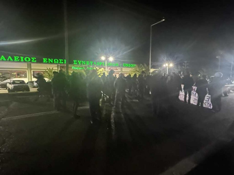 Μπλόκο των αγροτών στο Αίγιο / Φωτογραφία: aigiovoice.gr