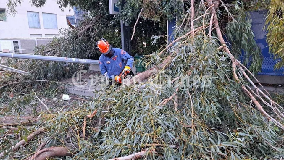 Κύπρος: Ανεμοστρόβιλος στη Λεμεσό - Έκλεισε σημείο του παραλιακού δρόμου - ΦΩΤΟ