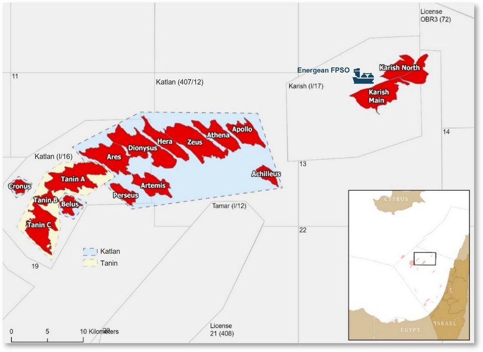 Σε παραγωγή από την Energean και το κοίτασμα φυσικού αερίου Karish North στο Ισραήλ