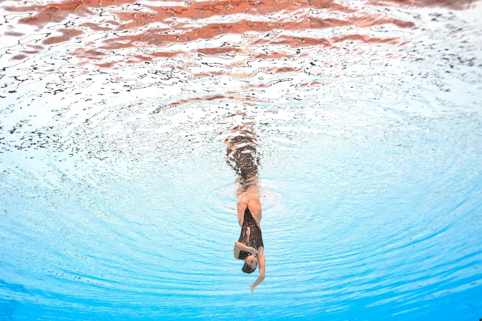 Η Ευαγγελία Πλατανιώτη στο παγκόσμιο πρωτάθλημα υγρού στίβου στη Ντόχα / Φωτογραφία: AP