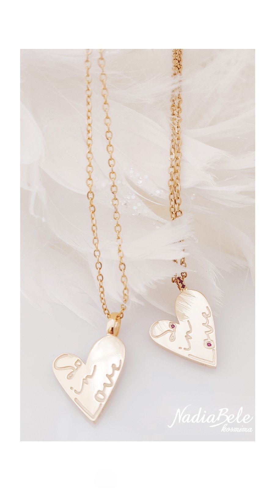 Καρδιές μενταγιόν So in Love by NadiaBele