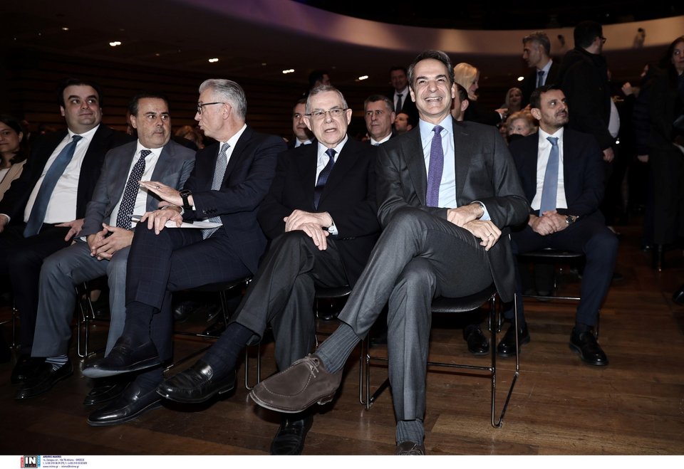 Κυριάκος Μητσοτάκης, Λουκάς Παπαδήμος, Θ. Ρουσόπουλος, Στ. Παπασταύρου, Κυρ. Πιερρακάκης -Φωτογραφία: Intimenews/ΛΙΑΚΟΣ ΓΙΑΝΝΗΣ