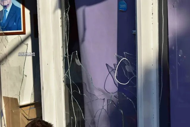 ΝΔ, επίθεση στα γραφεία στο Ναύπλιο