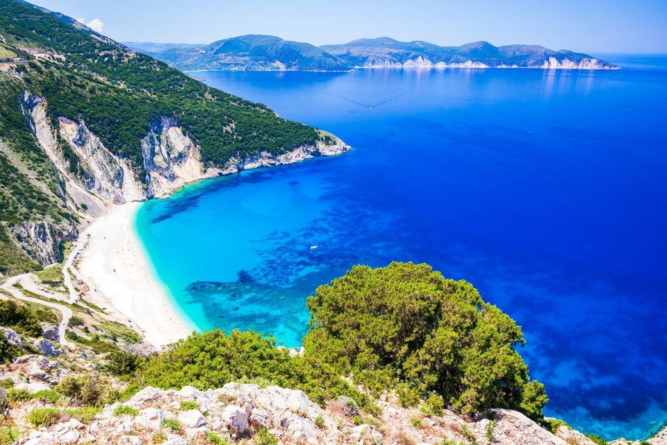 Η παραλία Μύρτος στην Κεφαλονιά
