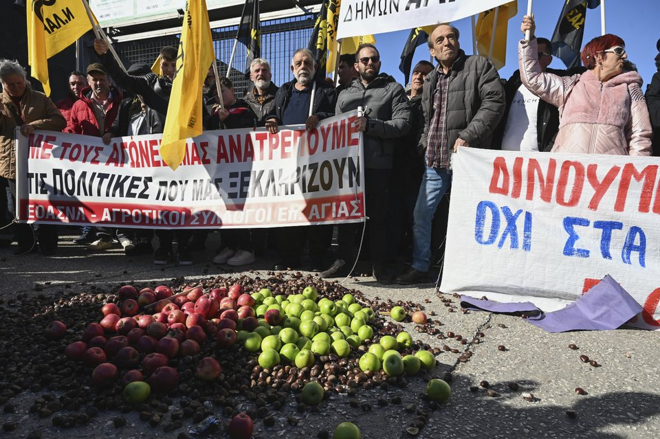 Κινητοποιήσεις αγροτών / Φωτογραφία ΑP