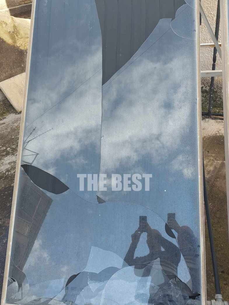 σπασμένα τζάμια, από το χαλάζι στην Πάτρα