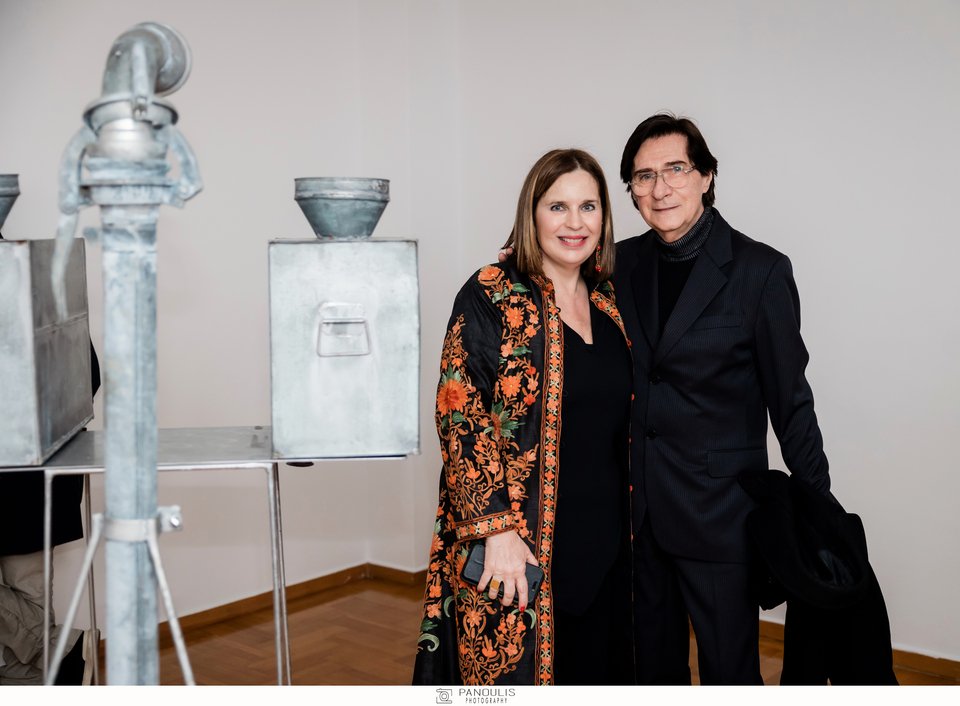 Τατιάνα Σπινάρη, διευθύντρια της CITRONNE Gallery και Χάρης Τσιμόγιαννης