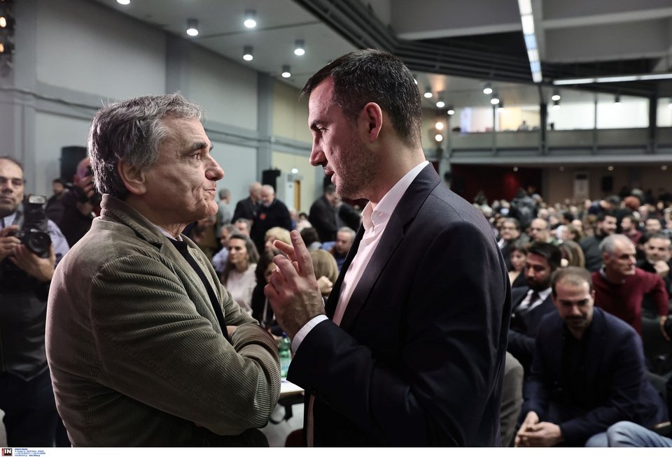 Αλέξης Χαρίτσης και Ευκλείδης Τσακαλώτος / Φωτογραφία: Intime -ΛΙΑΚΟΣ ΓΙΑΝΝΗΣ