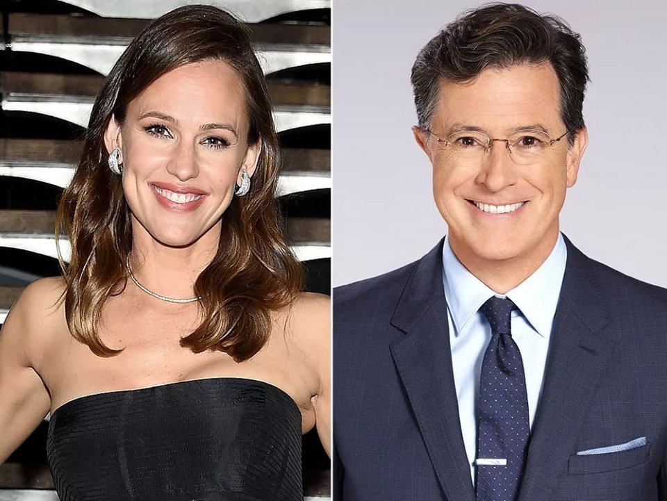 Jennifer Garner, Stephen Colbert